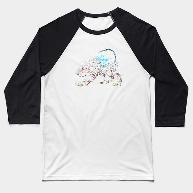 Liger zero scribble Baseball T-Shirt by Shawngkolon